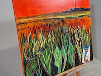 Acryl schilderij, maya wildevuur (1944-2023), 2005 - afbeelding 3 van  8