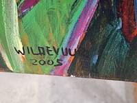 Acryl schilderij, maya wildevuur (1944-2023), 2005 - afbeelding 6 van  8