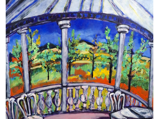 Acryl schilderij, maya wildevuur (1944-2023), 2006 - afbeelding 1 van  7