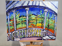 Acryl schilderij, maya wildevuur (1944-2023), 2006 - afbeelding 2 van  7