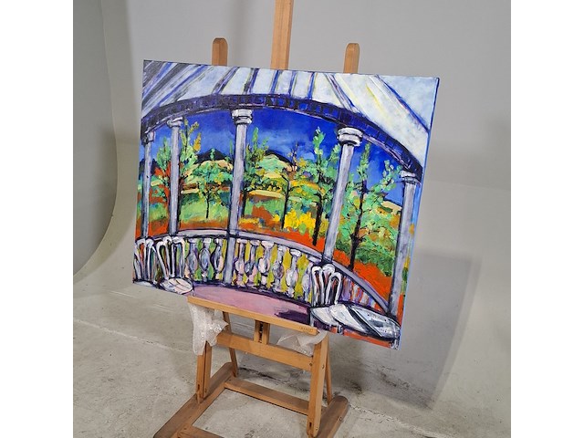 Acryl schilderij, maya wildevuur (1944-2023), 2006 - afbeelding 4 van  7