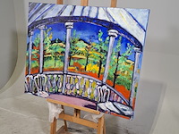 Acryl schilderij, maya wildevuur (1944-2023), 2006 - afbeelding 4 van  7