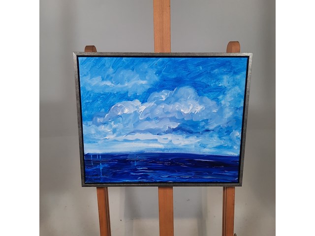 Acryl schilderij, maya wildevuur (1944-2023), atlantische oceaan, 2015 - afbeelding 2 van  8