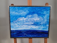 Acryl schilderij, maya wildevuur (1944-2023), atlantische oceaan, 2015 - afbeelding 2 van  8