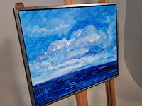 Acryl schilderij, maya wildevuur (1944-2023), atlantische oceaan, 2015 - afbeelding 3 van  8