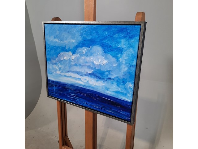 Acryl schilderij, maya wildevuur (1944-2023), atlantische oceaan, 2015 - afbeelding 4 van  8