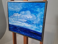 Acryl schilderij, maya wildevuur (1944-2023), atlantische oceaan, 2015 - afbeelding 4 van  8