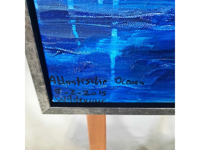 Acryl schilderij, maya wildevuur (1944-2023), atlantische oceaan, 2015 - afbeelding 5 van  8