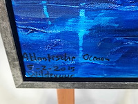 Acryl schilderij, maya wildevuur (1944-2023), atlantische oceaan, 2015 - afbeelding 5 van  8
