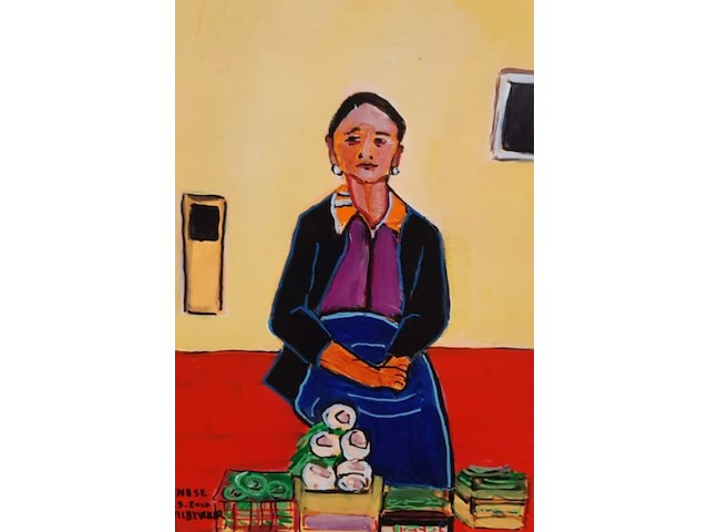 Acryl schilderij, maya wildevuur (1944-2023), enise, 2010 - afbeelding 1 van  9