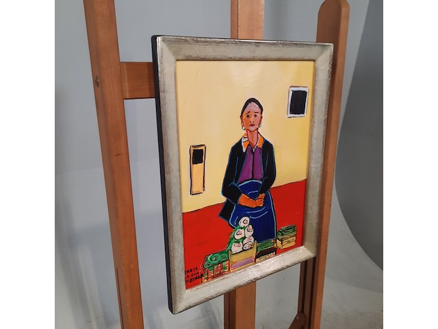 Acryl schilderij, maya wildevuur (1944-2023), enise, 2010 - afbeelding 3 van  9