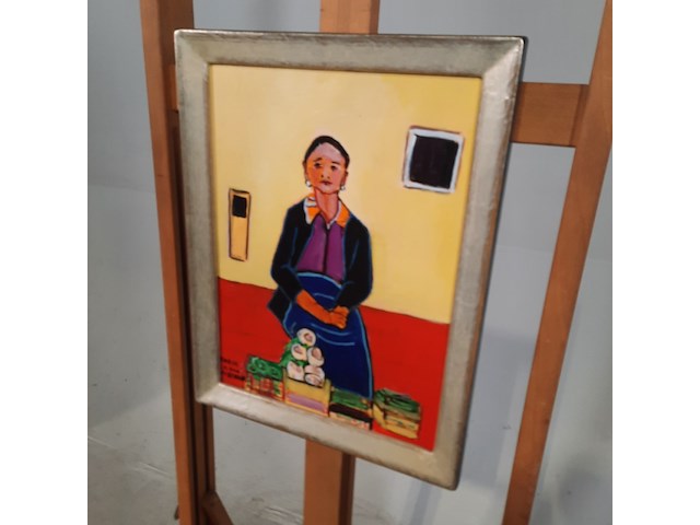 Acryl schilderij, maya wildevuur (1944-2023), enise, 2010 - afbeelding 4 van  9