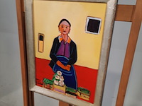 Acryl schilderij, maya wildevuur (1944-2023), enise, 2010 - afbeelding 4 van  9