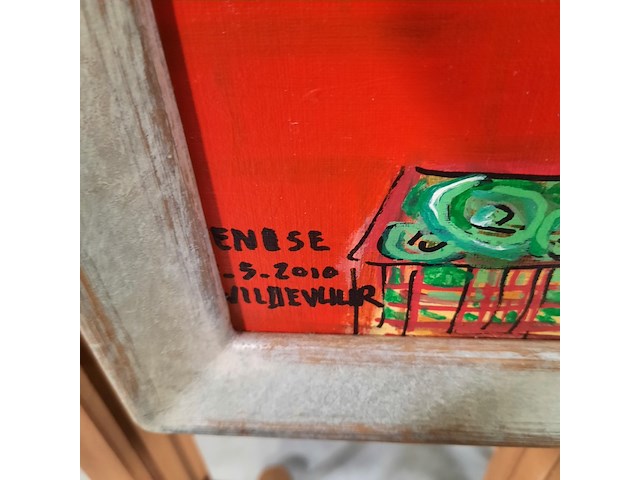 Acryl schilderij, maya wildevuur (1944-2023), enise, 2010 - afbeelding 5 van  9