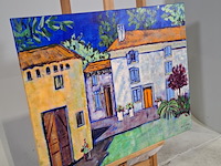 Acryl schilderij, maya wildevuur (1944-2023), frankrijk pourpry, 2006 - afbeelding 3 van  8