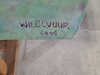 Acryl schilderij, maya wildevuur (1944-2023), frankrijk pourpry, 2006 - afbeelding 5 van  8