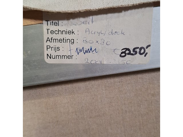 Acryl schilderij, maya wildevuur (1944-2023), geit, 2001 - afbeelding 8 van  8