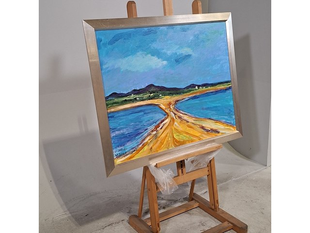 Acryl schilderij, maya wildevuur (1944-2023), la franqui, 2008 - afbeelding 3 van  9