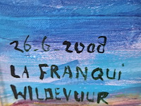 Acryl schilderij, maya wildevuur (1944-2023), la franqui, 2008 - afbeelding 6 van  9