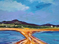 Acryl schilderij, maya wildevuur (1944-2023), la franqui, 2008 - afbeelding 7 van  9