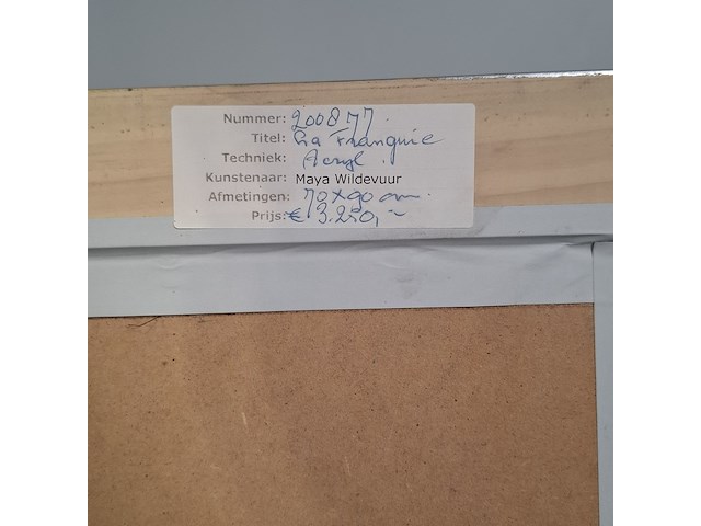 Acryl schilderij, maya wildevuur (1944-2023), la franqui, 2008 - afbeelding 9 van  9