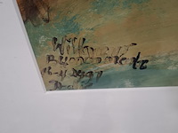 Acryl schilderij, maya wildevuur (1944-2023), landschap, 1991 - afbeelding 6 van  9