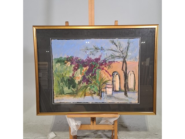 Acryl schilderij, maya wildevuur (1944-2023), marakesh marokko, 2002 - afbeelding 4 van  11