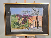 Acryl schilderij, maya wildevuur (1944-2023), marakesh marokko, 2002 - afbeelding 4 van  11