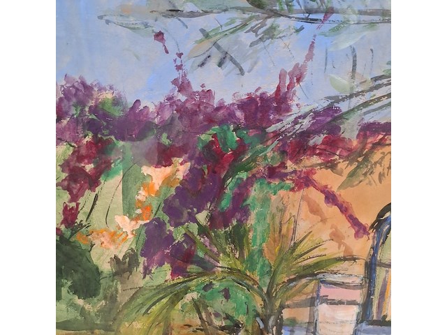 Acryl schilderij, maya wildevuur (1944-2023), marakesh marokko, 2002 - afbeelding 7 van  11