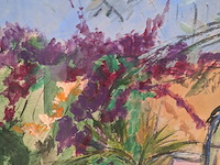 Acryl schilderij, maya wildevuur (1944-2023), marakesh marokko, 2002 - afbeelding 7 van  11