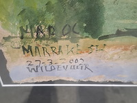 Acryl schilderij, maya wildevuur (1944-2023), marakesh marokko, 2002 - afbeelding 8 van  11