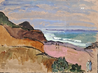 Acryl schilderij, maya wildevuur (1944-2023), marokko, 2002 - afbeelding 1 van  9