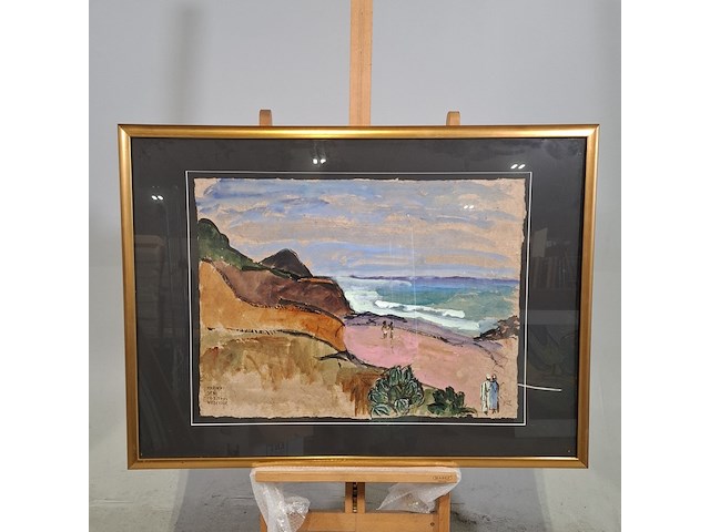 Acryl schilderij, maya wildevuur (1944-2023), marokko, 2002 - afbeelding 2 van  9