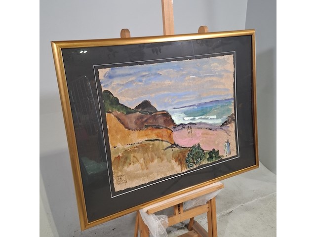 Acryl schilderij, maya wildevuur (1944-2023), marokko, 2002 - afbeelding 3 van  9