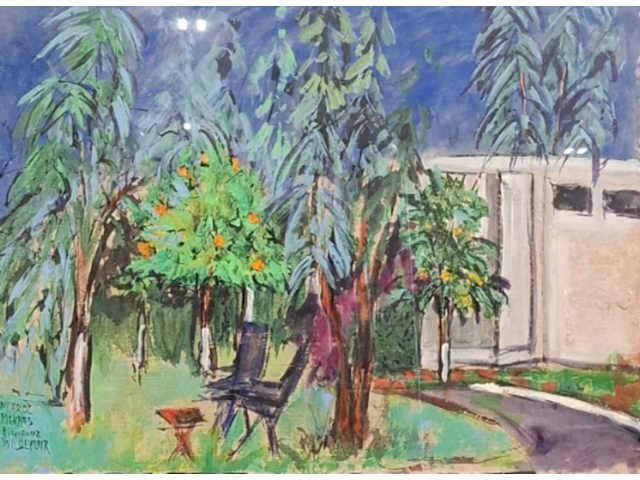 Acryl schilderij, maya wildevuur (1944-2023), marokko meknes, 2002 - afbeelding 1 van  9