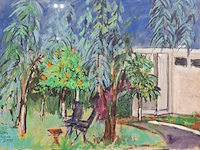 Acryl schilderij, maya wildevuur (1944-2023), marokko meknes, 2002 - afbeelding 1 van  9