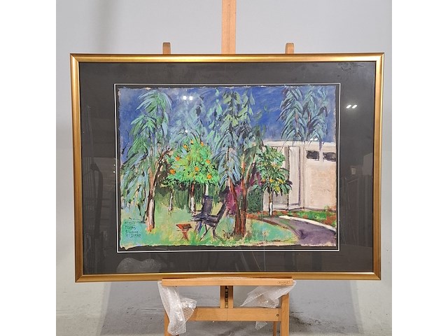 Acryl schilderij, maya wildevuur (1944-2023), marokko meknes, 2002 - afbeelding 2 van  9