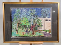 Acryl schilderij, maya wildevuur (1944-2023), marokko meknes, 2002 - afbeelding 2 van  9