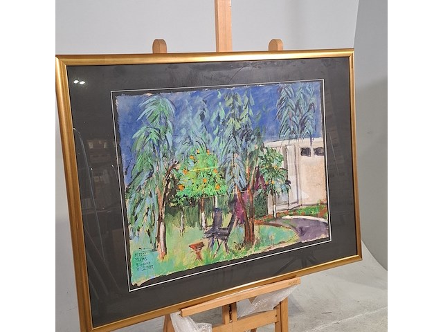 Acryl schilderij, maya wildevuur (1944-2023), marokko meknes, 2002 - afbeelding 3 van  9