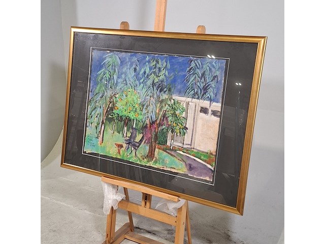 Acryl schilderij, maya wildevuur (1944-2023), marokko meknes, 2002 - afbeelding 4 van  9