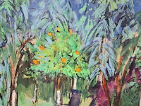 Acryl schilderij, maya wildevuur (1944-2023), marokko meknes, 2002 - afbeelding 5 van  9