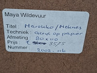 Acryl schilderij, maya wildevuur (1944-2023), marokko meknes, 2002 - afbeelding 9 van  9