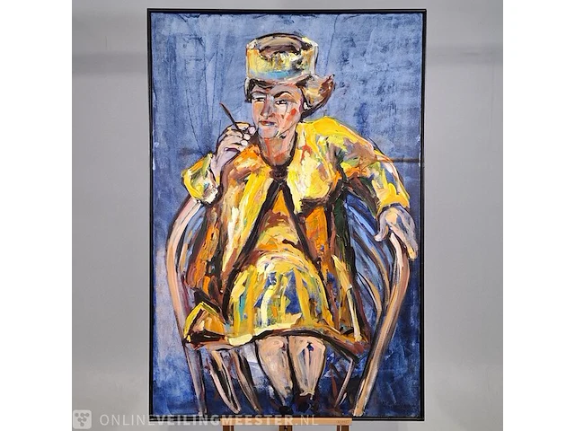 Acryl schilderij maya wildevuur (1944-2023), martha, bouwjaar 1991 - afbeelding 3 van  10