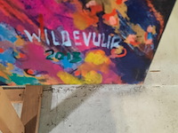 Acryl schilderij, maya wildevuur (1944-2023), meisje, 2013 - afbeelding 5 van  8