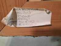 Acryl schilderij, maya wildevuur (1944-2023), meisje, 2013 - afbeelding 8 van  8