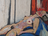 Acryl schilderij, maya wildevuur (1944-2023), naakt, 1987 - afbeelding 1 van  8