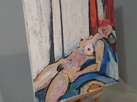 Acryl schilderij, maya wildevuur (1944-2023), naakt, 1987 - afbeelding 3 van  8