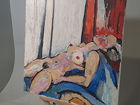 Acryl schilderij, maya wildevuur (1944-2023), naakt, 1987 - afbeelding 4 van  8