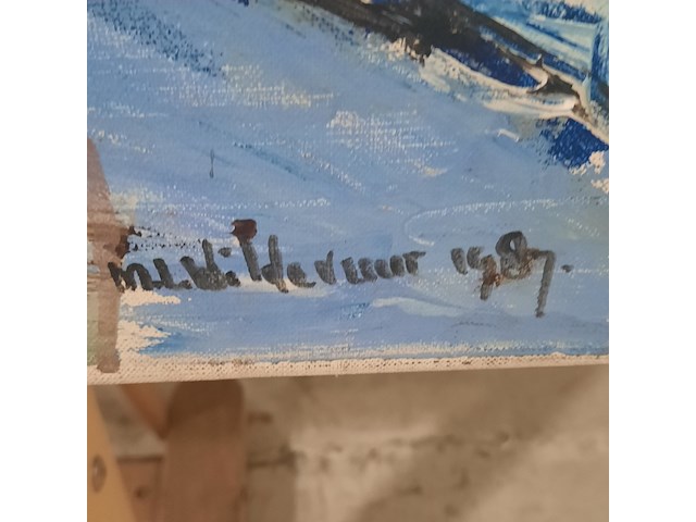 Acryl schilderij, maya wildevuur (1944-2023), naakt, 1987 - afbeelding 5 van  8