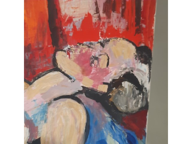 Acryl schilderij, maya wildevuur (1944-2023), naakt, 1987 - afbeelding 6 van  8